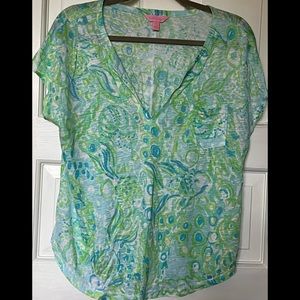Lilly Pulitzer linen tee